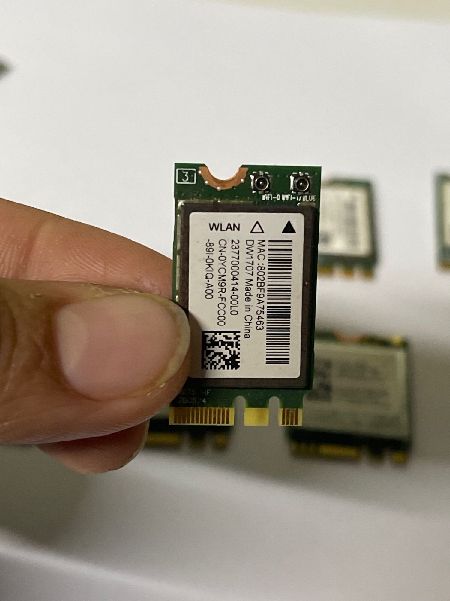 Card WIFI Dell M.2 (Up to 1 Mbps) cho Laptop 1 tháng bảo hành