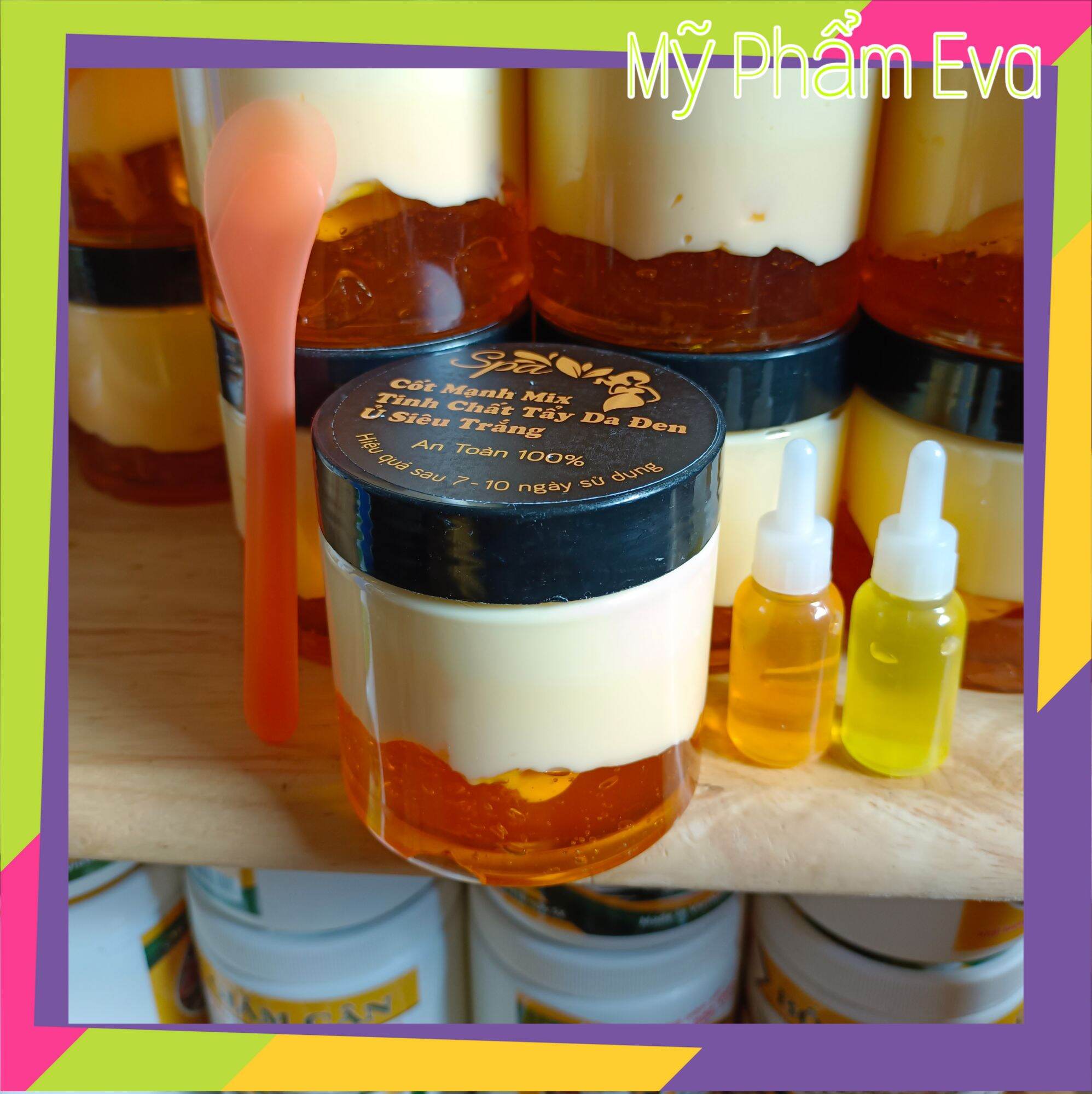 TẶNG 2 KÍCH TRẮNG + MUỖNG TRỘN KEM -Kem Body Cốt Mạnh Mix Collagen Khử Da Đen Ủ Siêu Trắng Hot Tik Tok