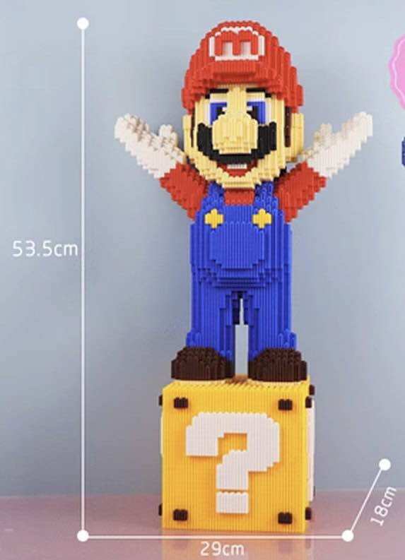 [TẶNG BÚA 🔨 ] MÔ HÌNH LẮP RÁP MARIO 53CM/ MÔ HÌNH LẮP GHÉP CỠ LỚN