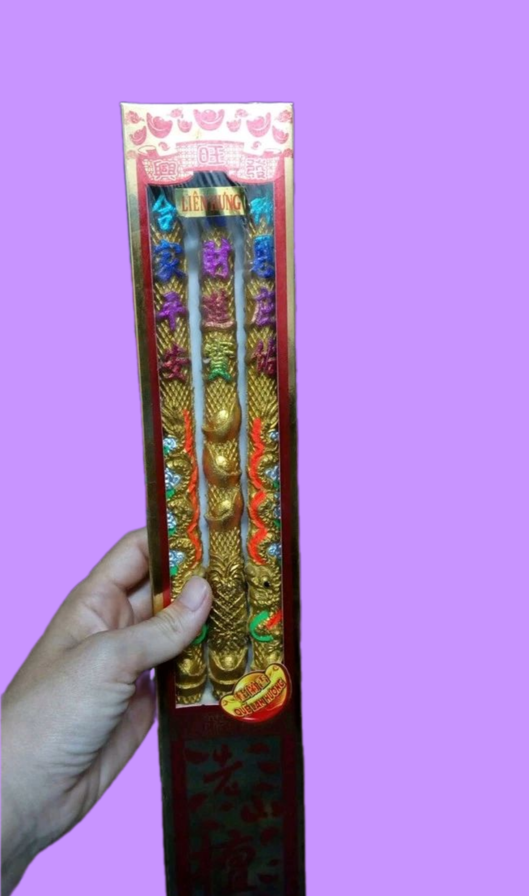 Nhang 3 cây rồng thơm trầm