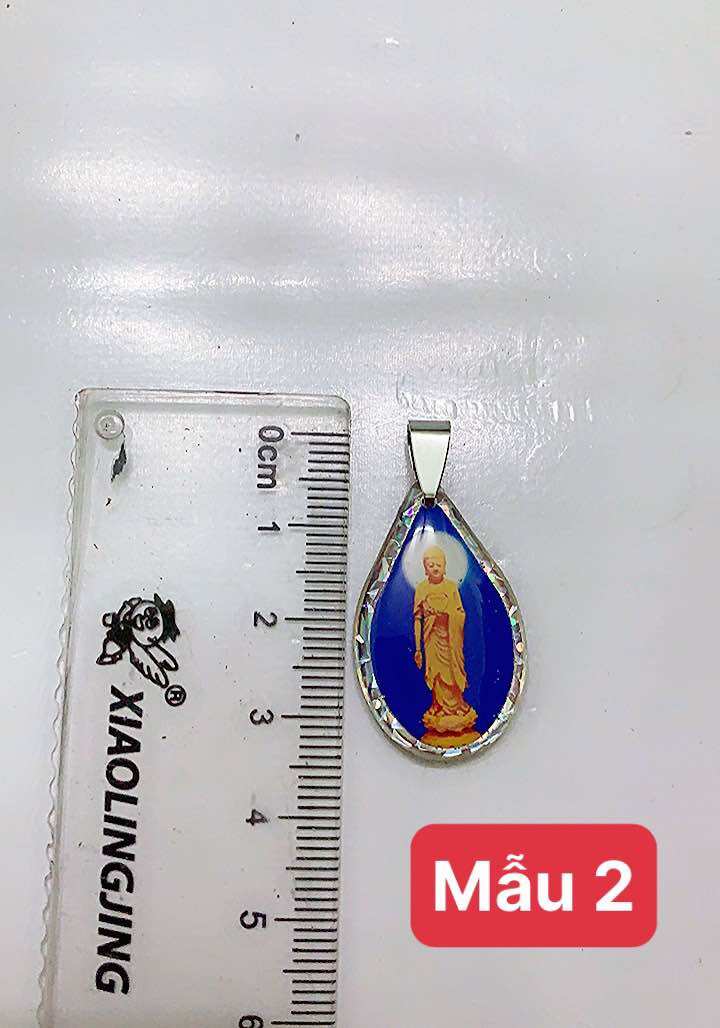 Mặt dây chuyền phật quan âm nhựa