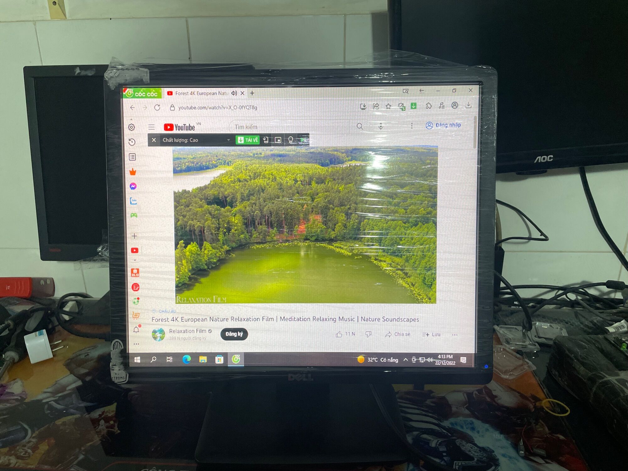 Màn hình Dell 19in vuông Led 1913s hàng đẹp thanh lý giá 750k bảo hành chu đáo 1thang tại shop