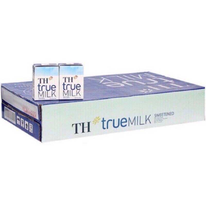 Sữa Tươi TH True Milk 48 hộp x 110ml Ít Đường Có Đường