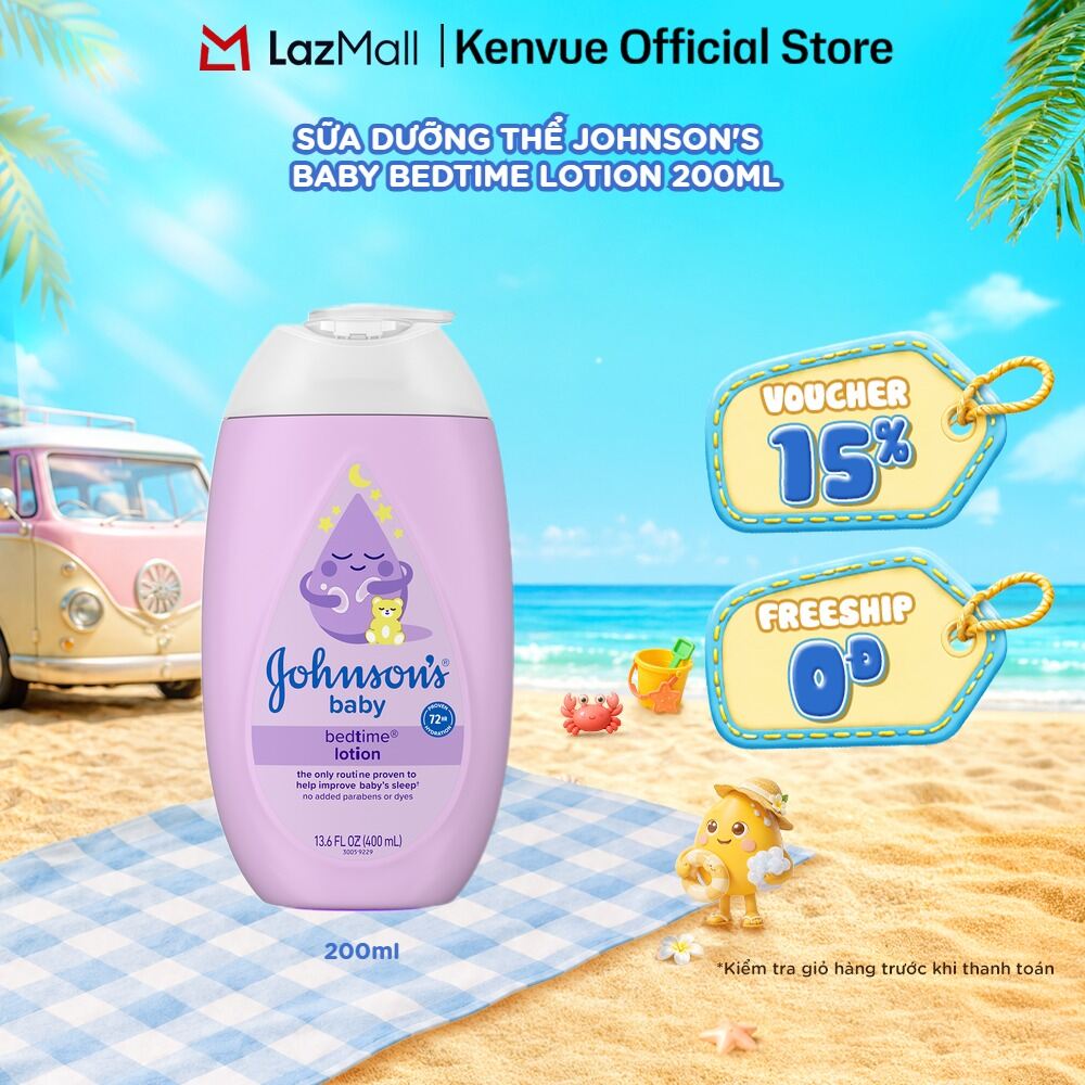 Sữa dưỡng thể JB bedtime lotion 200ml