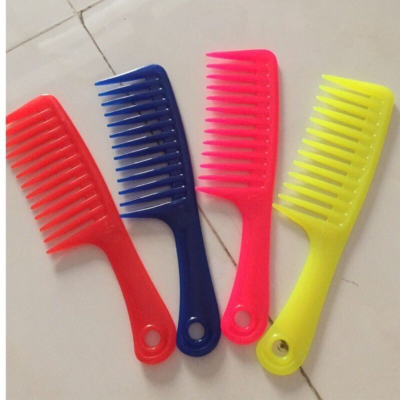 🌺 Set 5 Cái Lược RĂNG THƯA ĐẠI, Cho Tóc UỐN, tóc Rối (Dài 24*6cm)