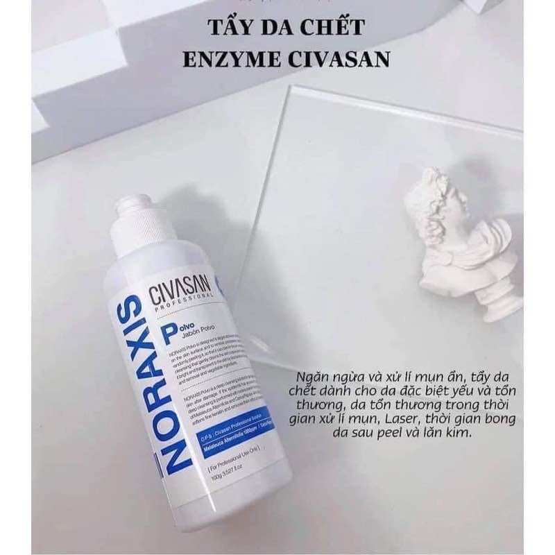 [Lọ Chiet và Full] Bột Tẩy Da Chết CIVASAN ENZYME NORAXIS POLVO