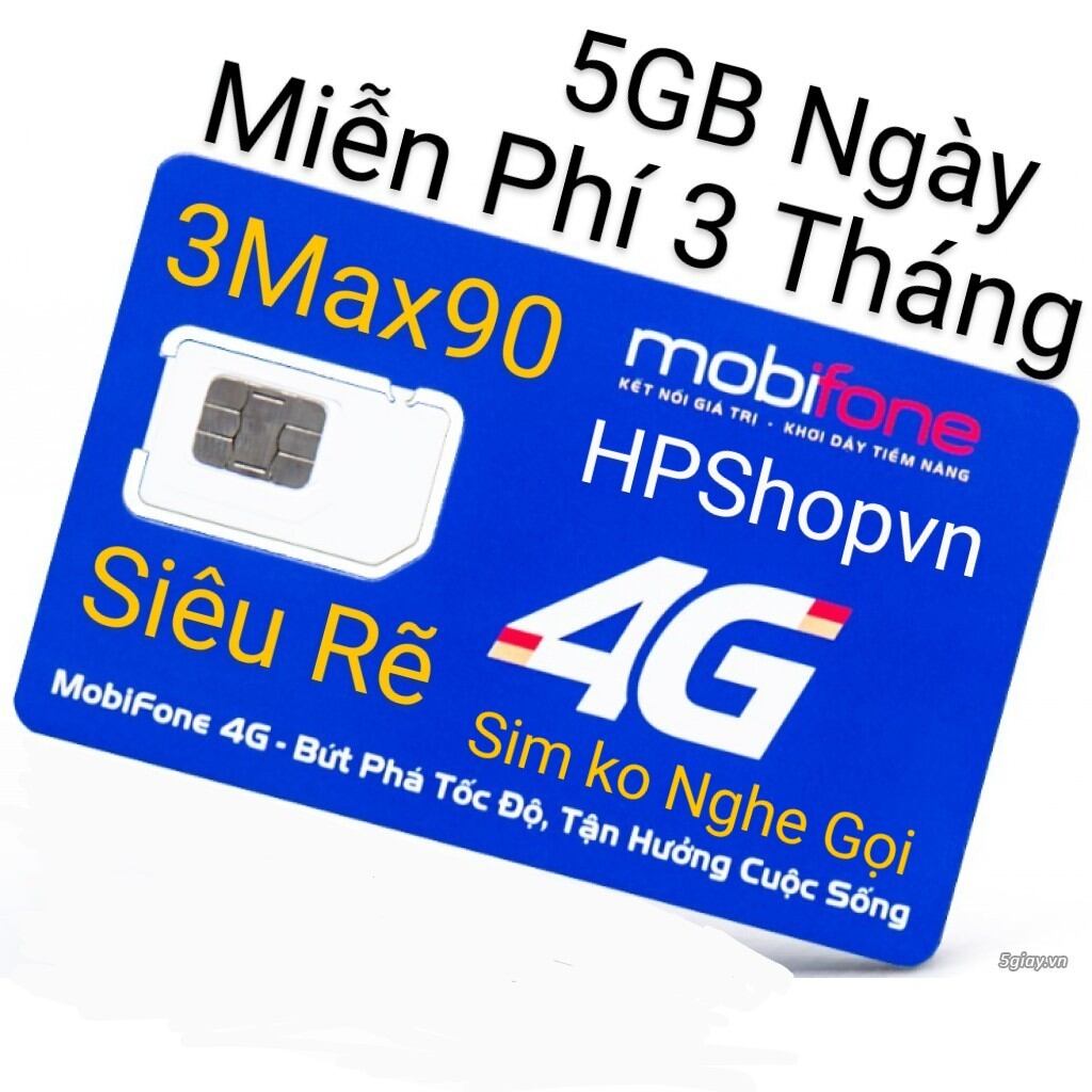 Que lấy sim tặng sim 4g 3max90 mobifone 5gb ngày x 3 tháng