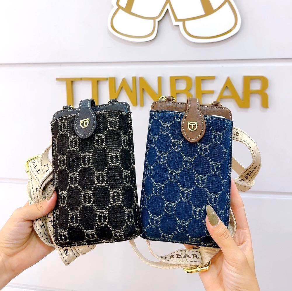 túi đeo chéo phone bag ttwn bear (sẵn ship)