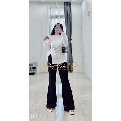(SHOP TÁO ĐỎ BIGSIZE 50kg đến 90kg) quần ống loe bigsize