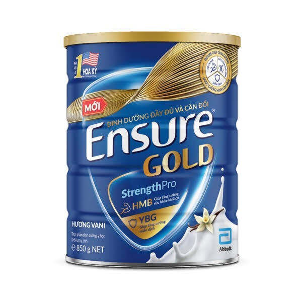 Combo 4 lon ensure gold 850gram mẫu mới 2025