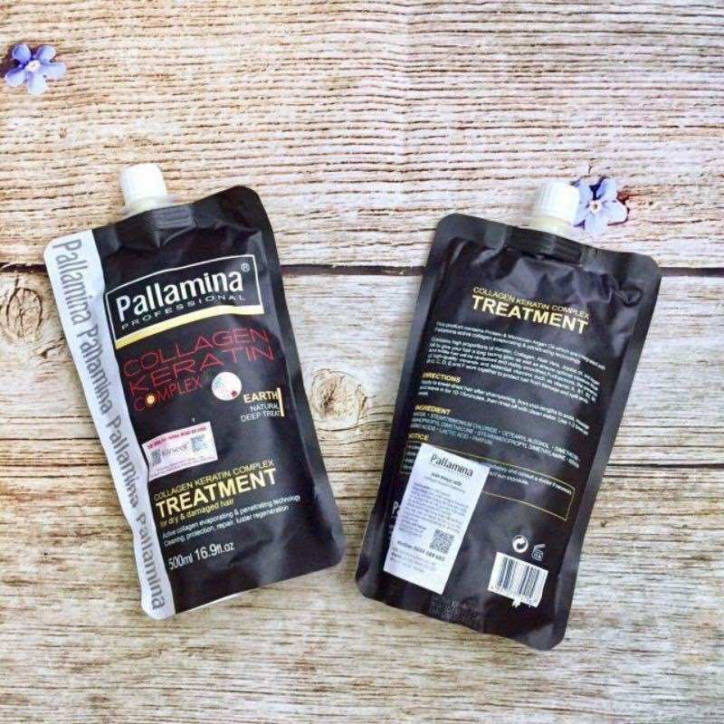 HẤP DẦU SUÔN MƯỢT PALLAMINA COLLAGEN KERATIN COMPLEX TÚI  500ML []