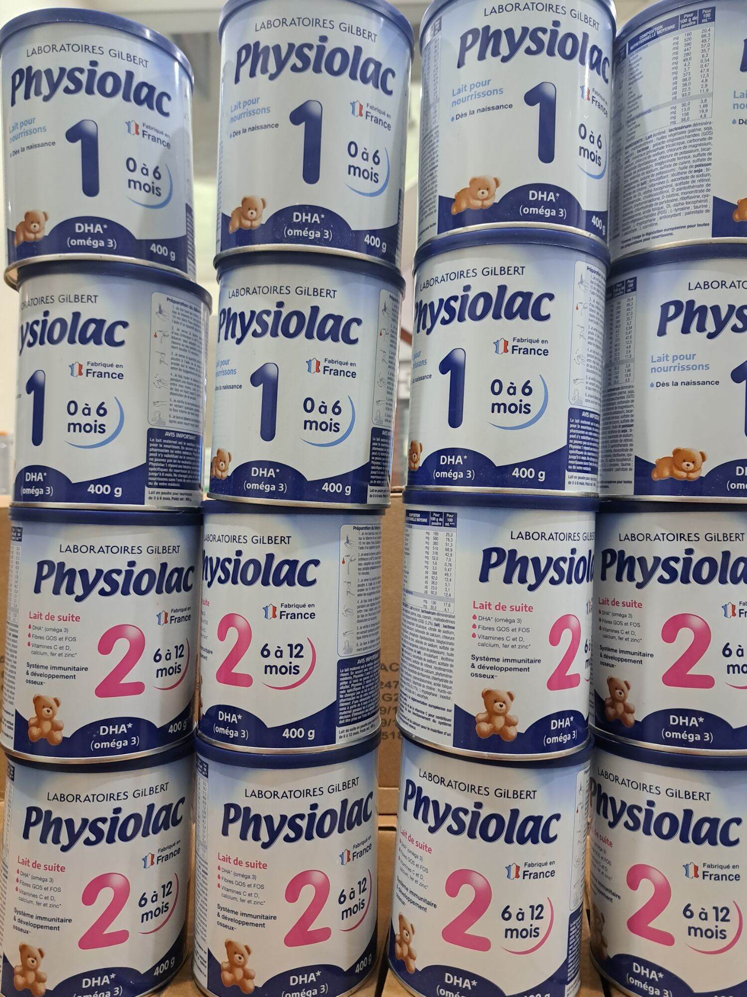 Sữa physiolac số 1 , 2