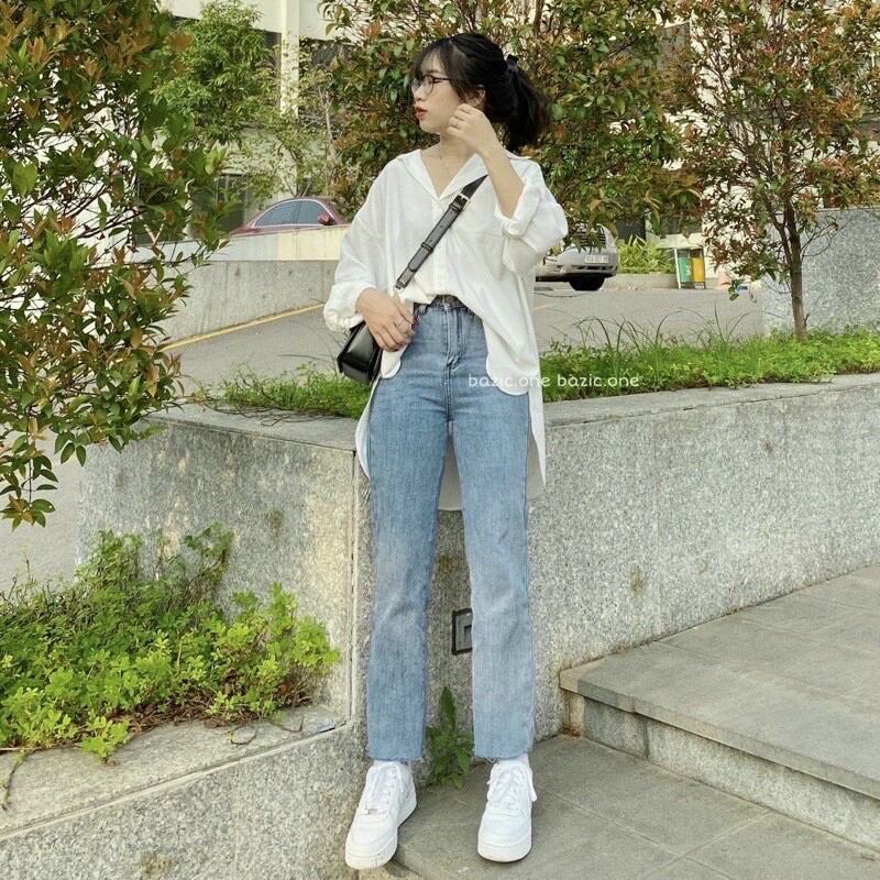 Quần jean ống đứng basic siêu đẹp hot trend 2022