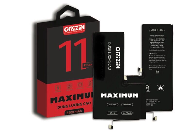 Pin orizin dung lượng cao cho ip11promax