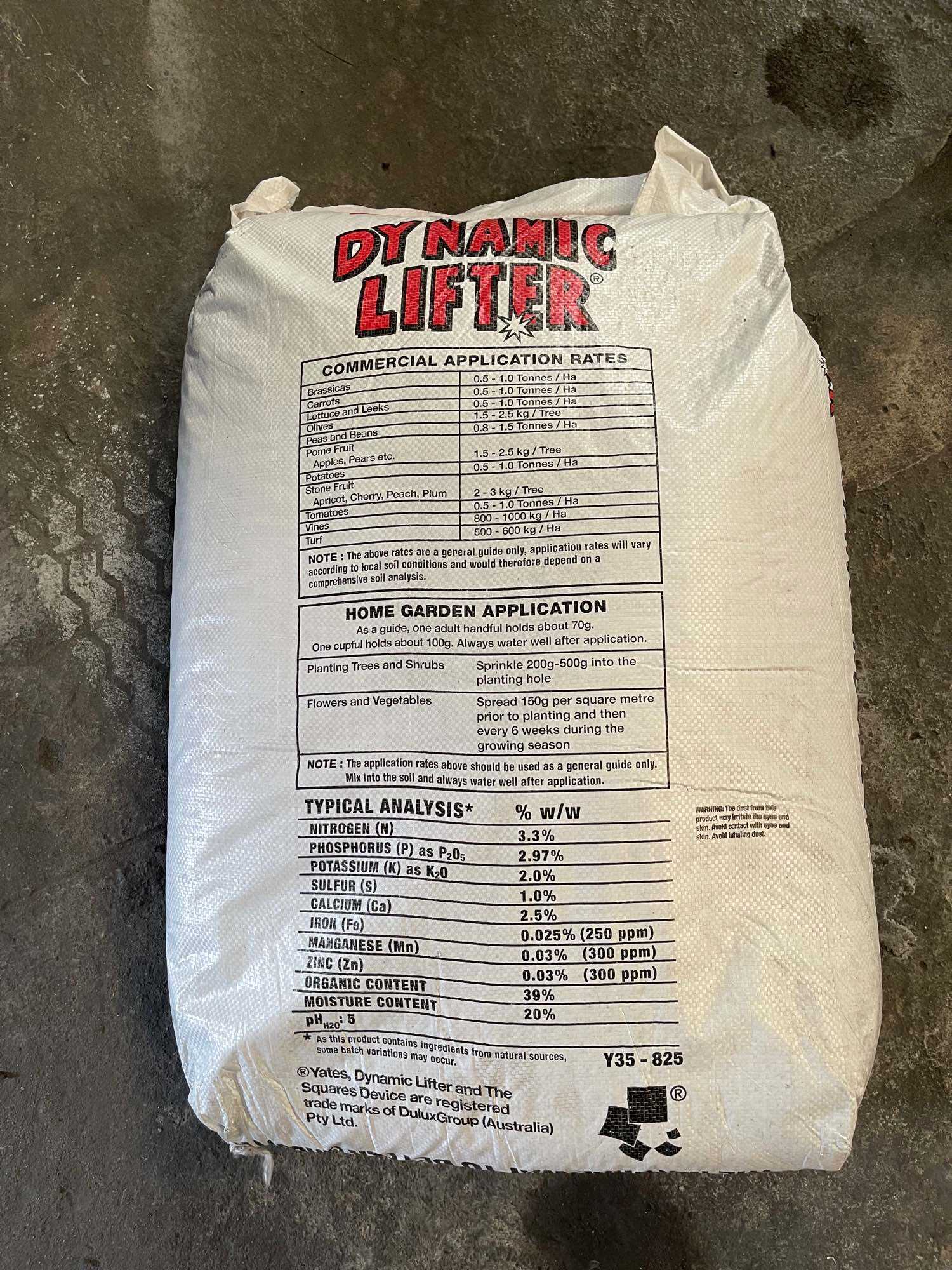 Phân Hữu Cơ Viên Nén Dynamic Lifter Úc chia lẻ 1Kg