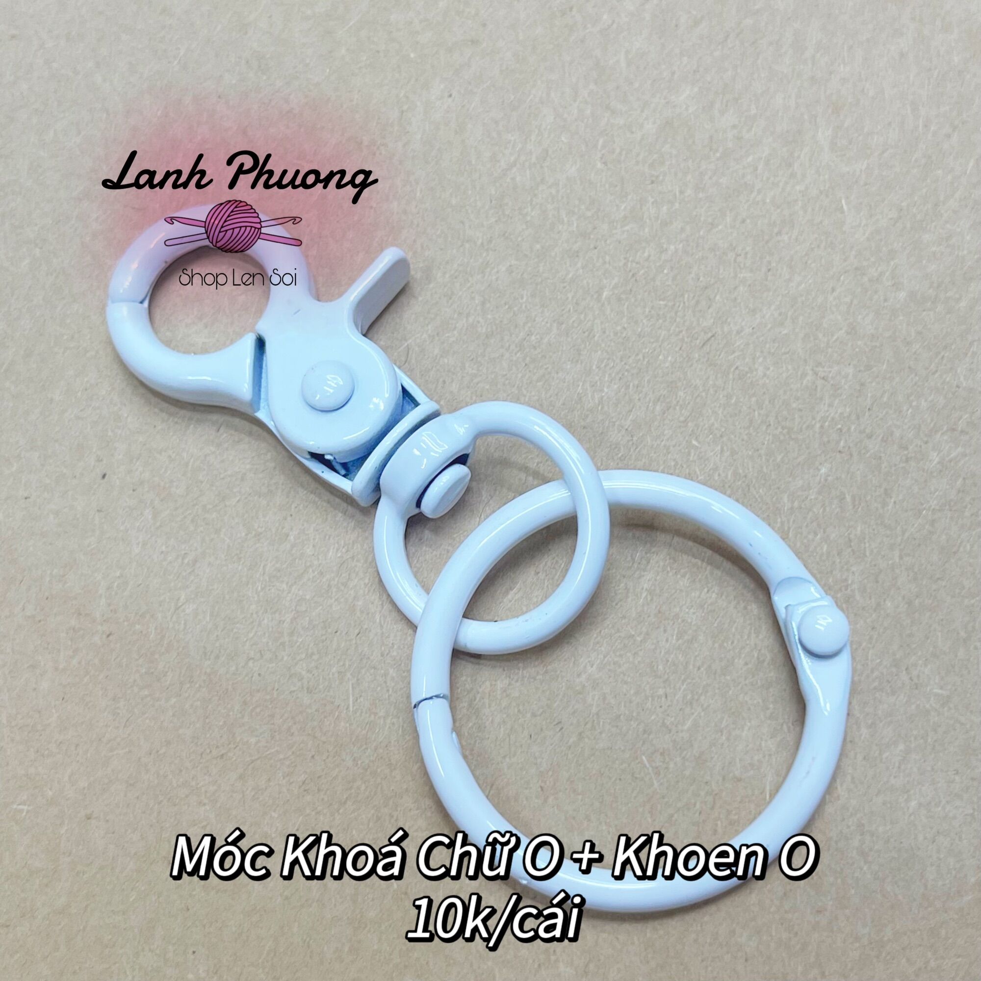 Móc Khoá Chữ O + Khoen O (1cái)