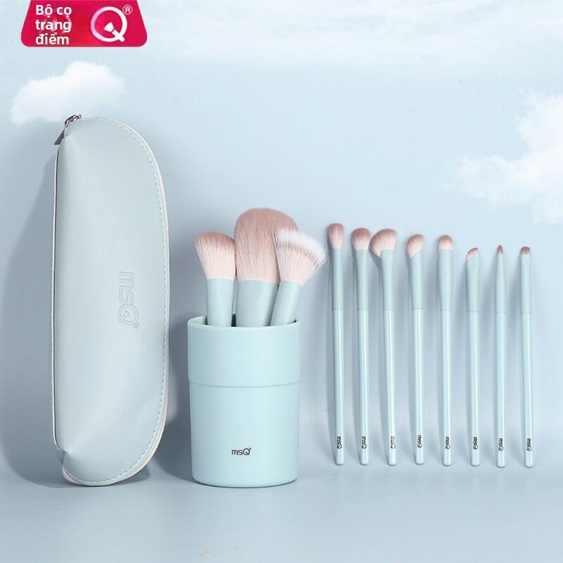 MSQ | Bộ Cọ Trang Điểm 11 Món Màu Xanh Đục