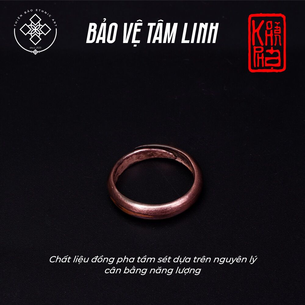 Nhẫn tầm sét dân tộc tày phong thuỷ trừ tà ma