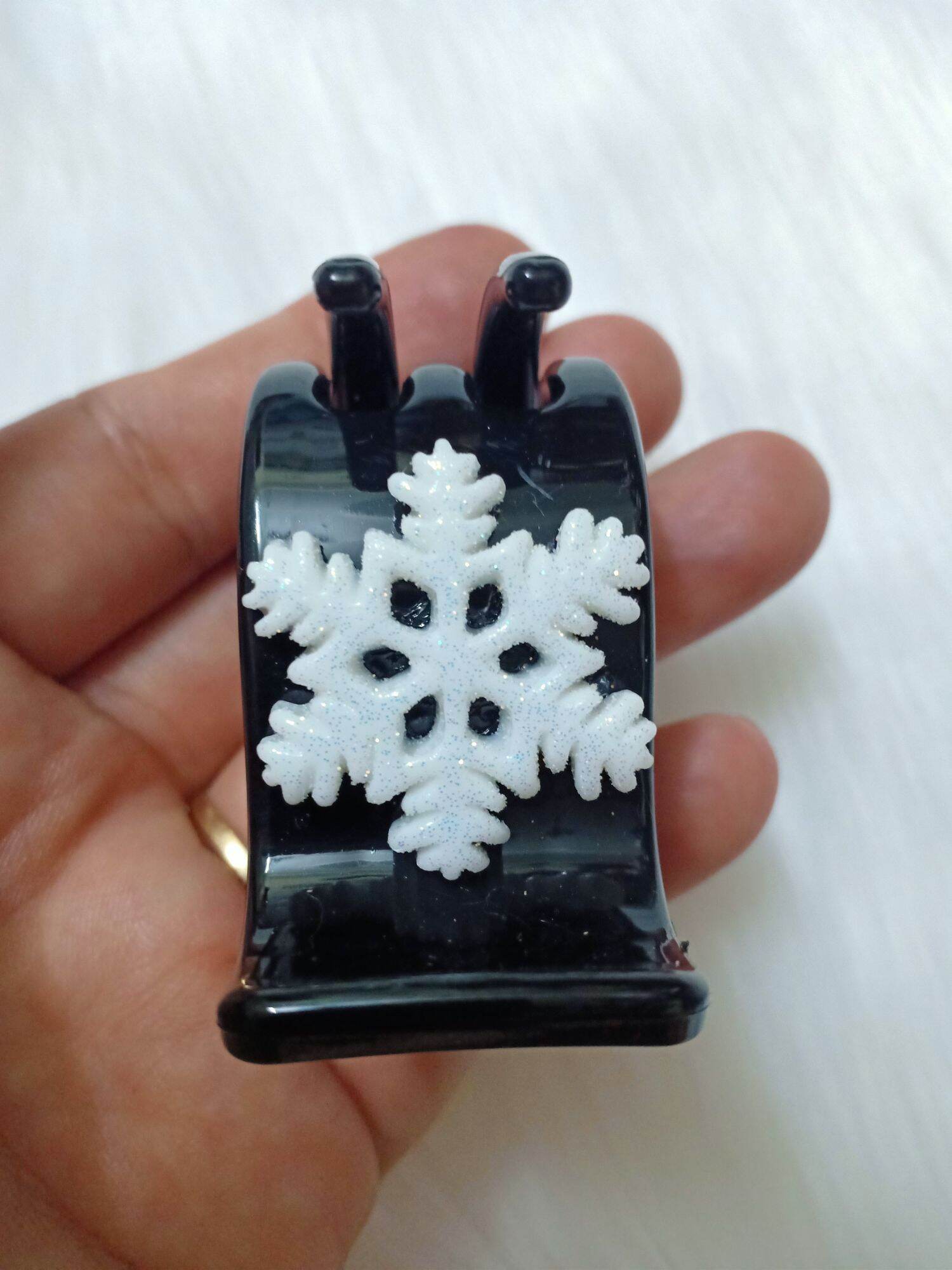 Kẹp Tóc 5 Răng Màu Đen Đính Charm Siêu Đẹp