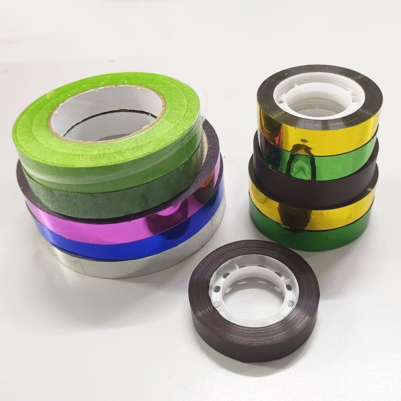 Băng keo vàng,bạc, băng dính quấn màu bạc, sáp quấn vàng dùng làm hoa handmade, cây kim tiền, cây cành vàng lá ngọc