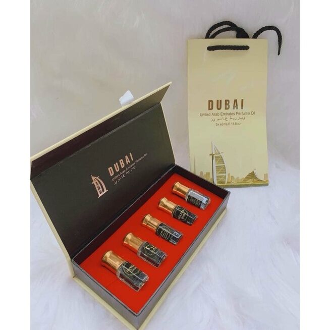 Tinh dầu Dubai Nước hoa Dubai set 5 chai siêu thơm