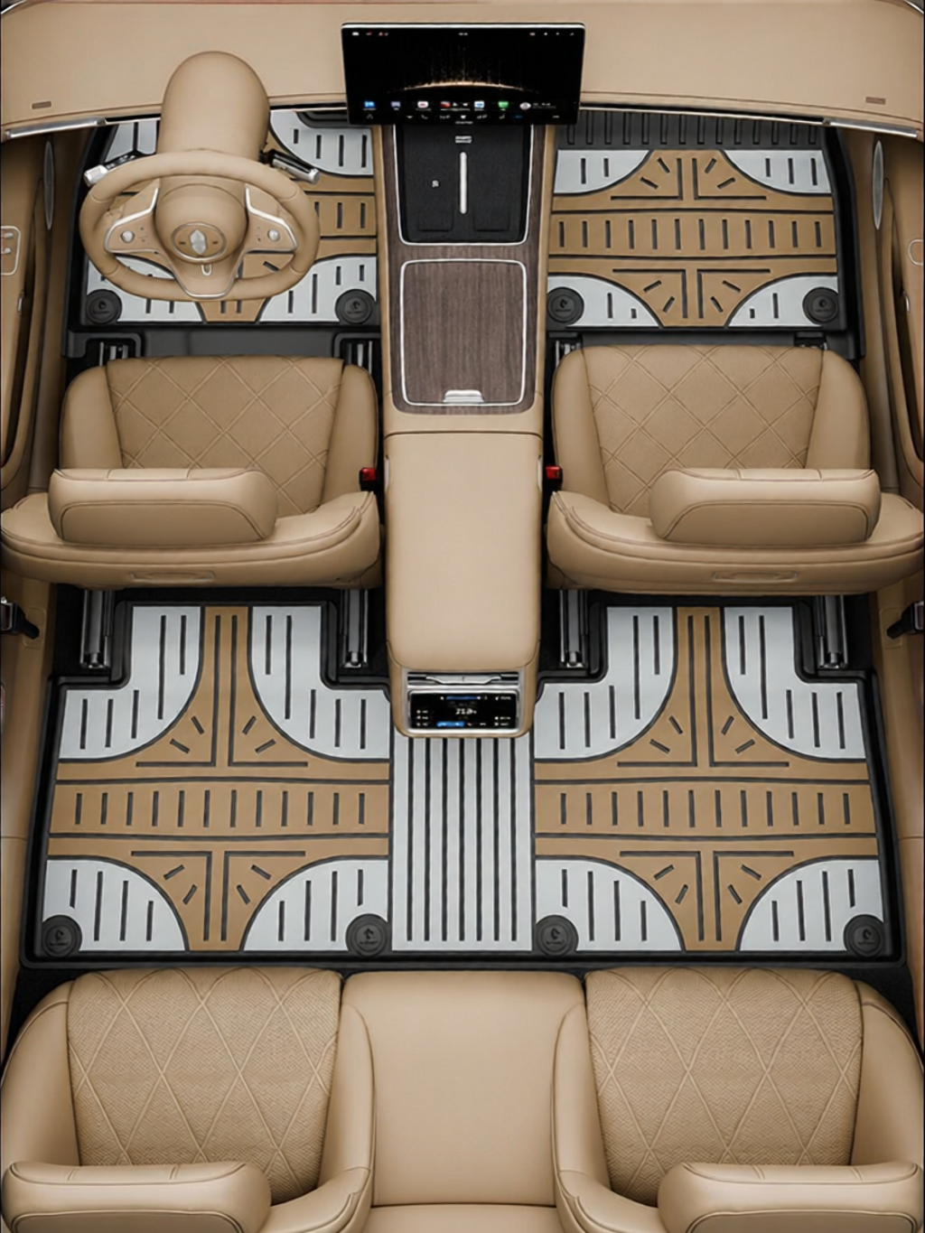 HELLOLEIBOO | Vivid All-TPE Car Floor Mat Trunk Pad Giá 4,529,000 Đồng*Miễn phí vận chuyển