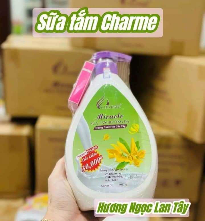 sữa tắm charme hương nước hoa ( mua 1 sữa tắm tặng nước hoa)