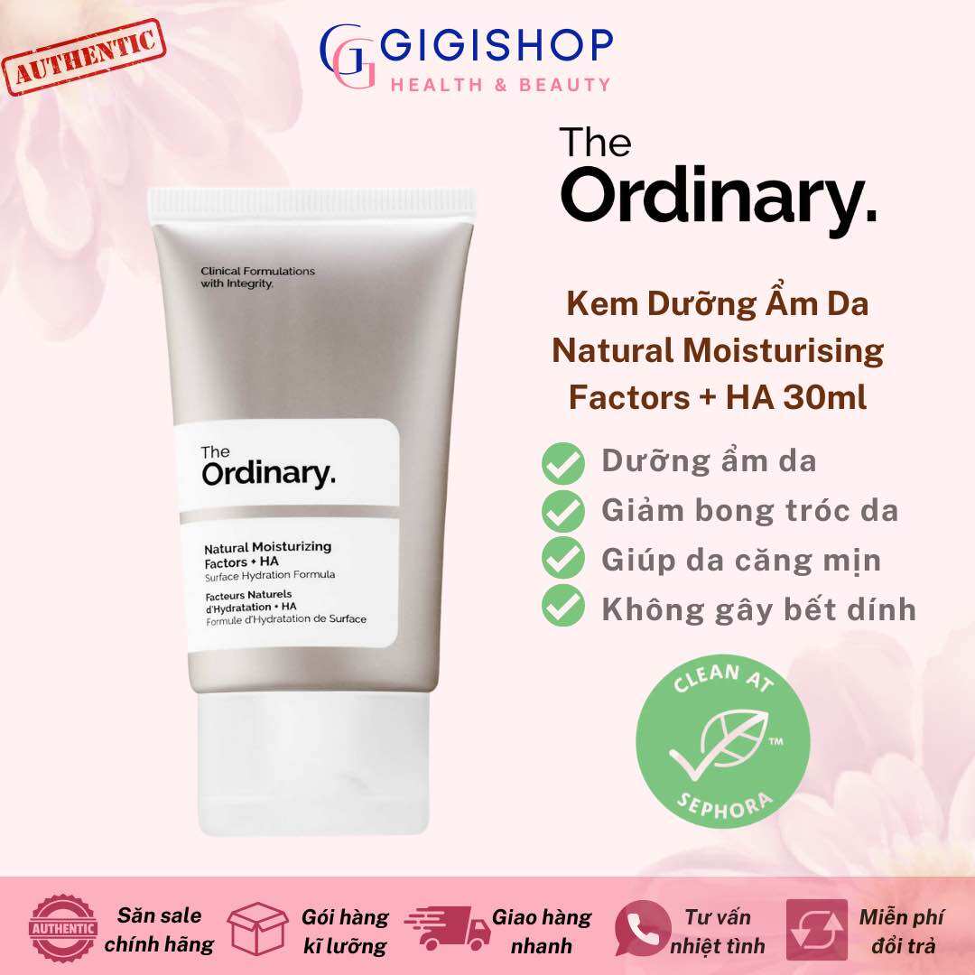 Kem Dưỡng Ẩm Da The Ordinary Natural Moisturising Factors + HA 30ml [Bill Mỹ]