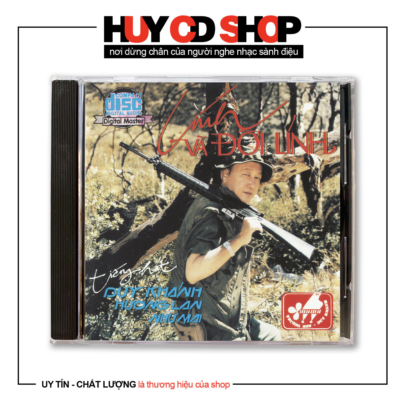 Đĩa cd duy khánh lính và đời lính nhạc vàng trữ tình bolero đĩa lòng trắng chất lượng cao âm thanh chuẩn huy cd shop