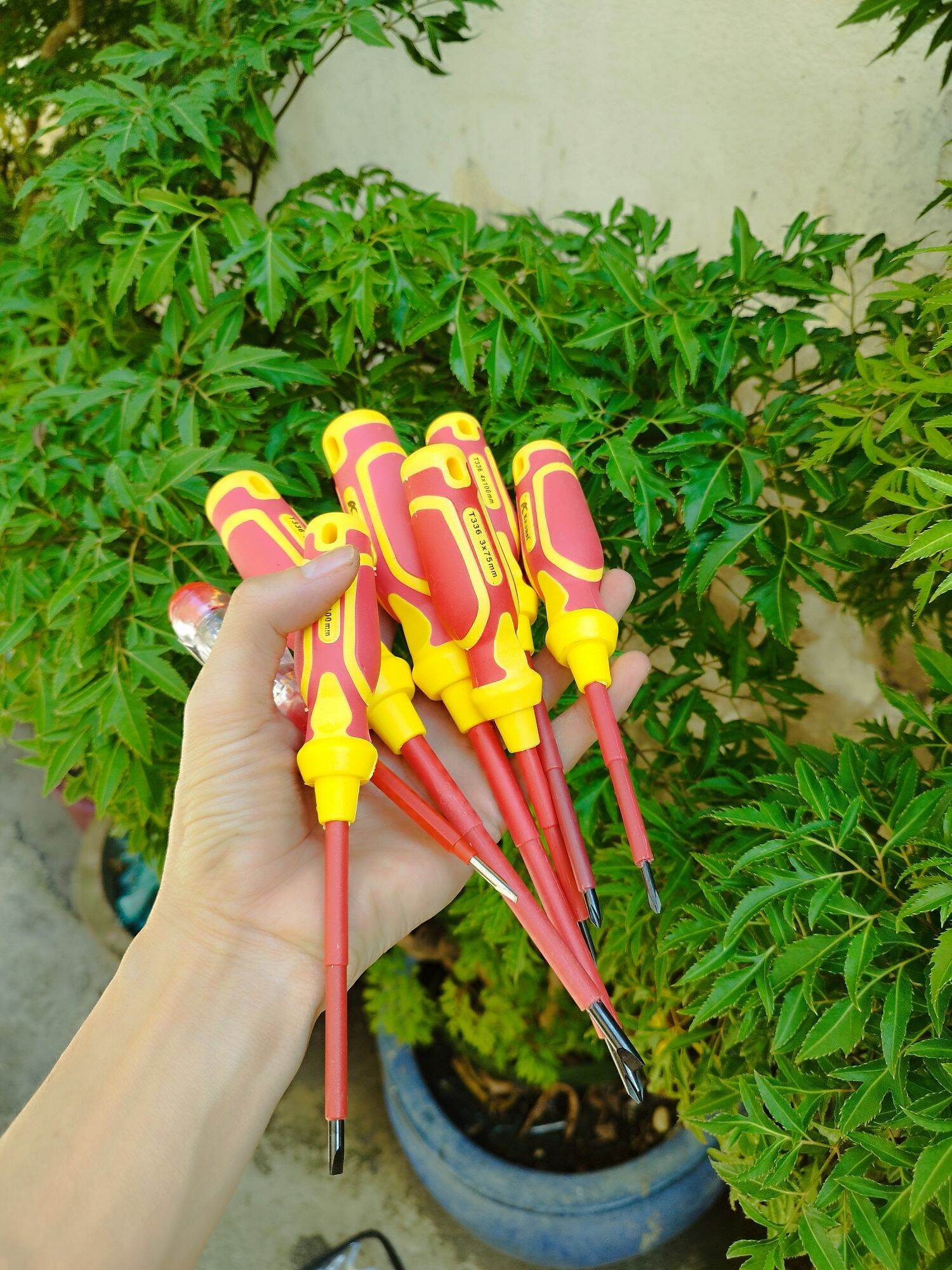 bộ tu vít 7 cây cách điện 1000v kapusi cao cấp