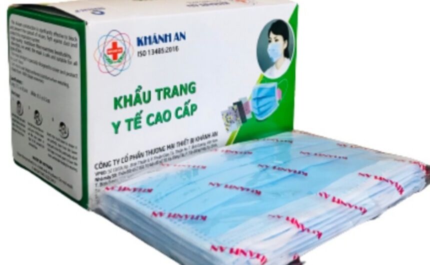 Hộp 50 cái khẩu trang y tế thương hiệu khánh an
