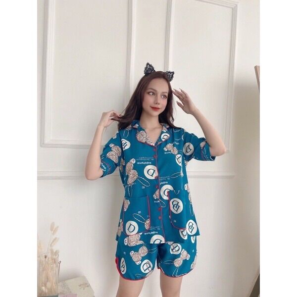 (Bigsize 50-110kg) Đồ bộ Lụa Nhật 2 túi cao cấp - Bộ Đùi