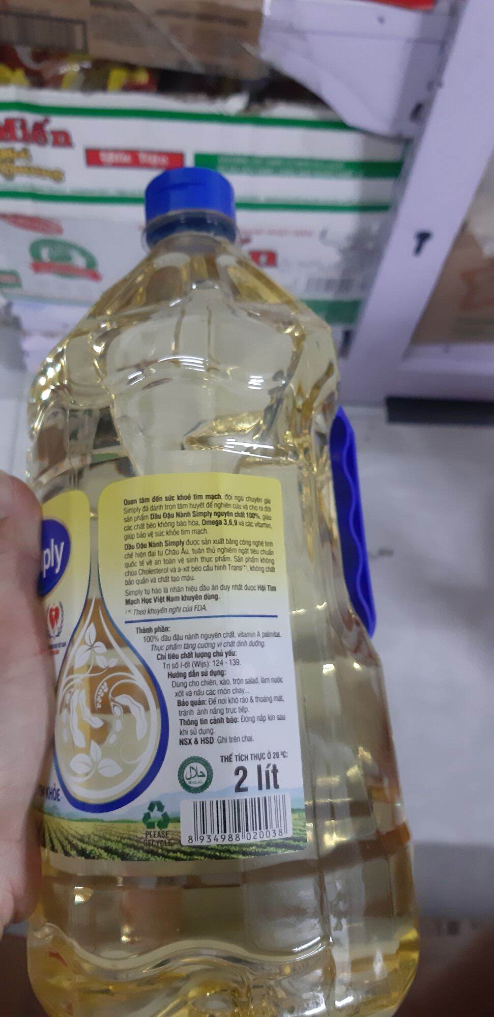 Dầu  đậu nành simply 2 lít