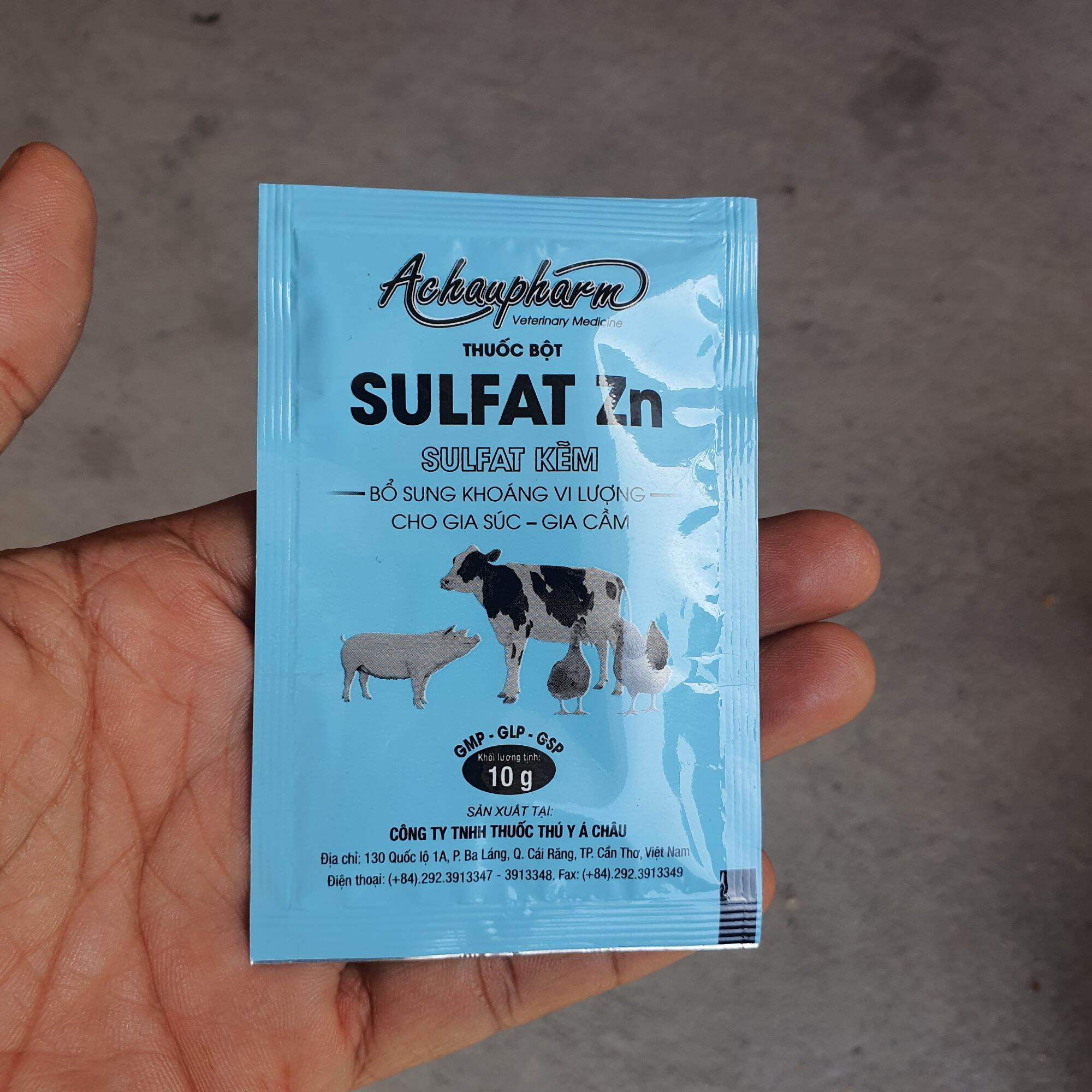 SULFAT ZN bổ sung kẽm vi lượng cho gia súc gia cầm gói 10g