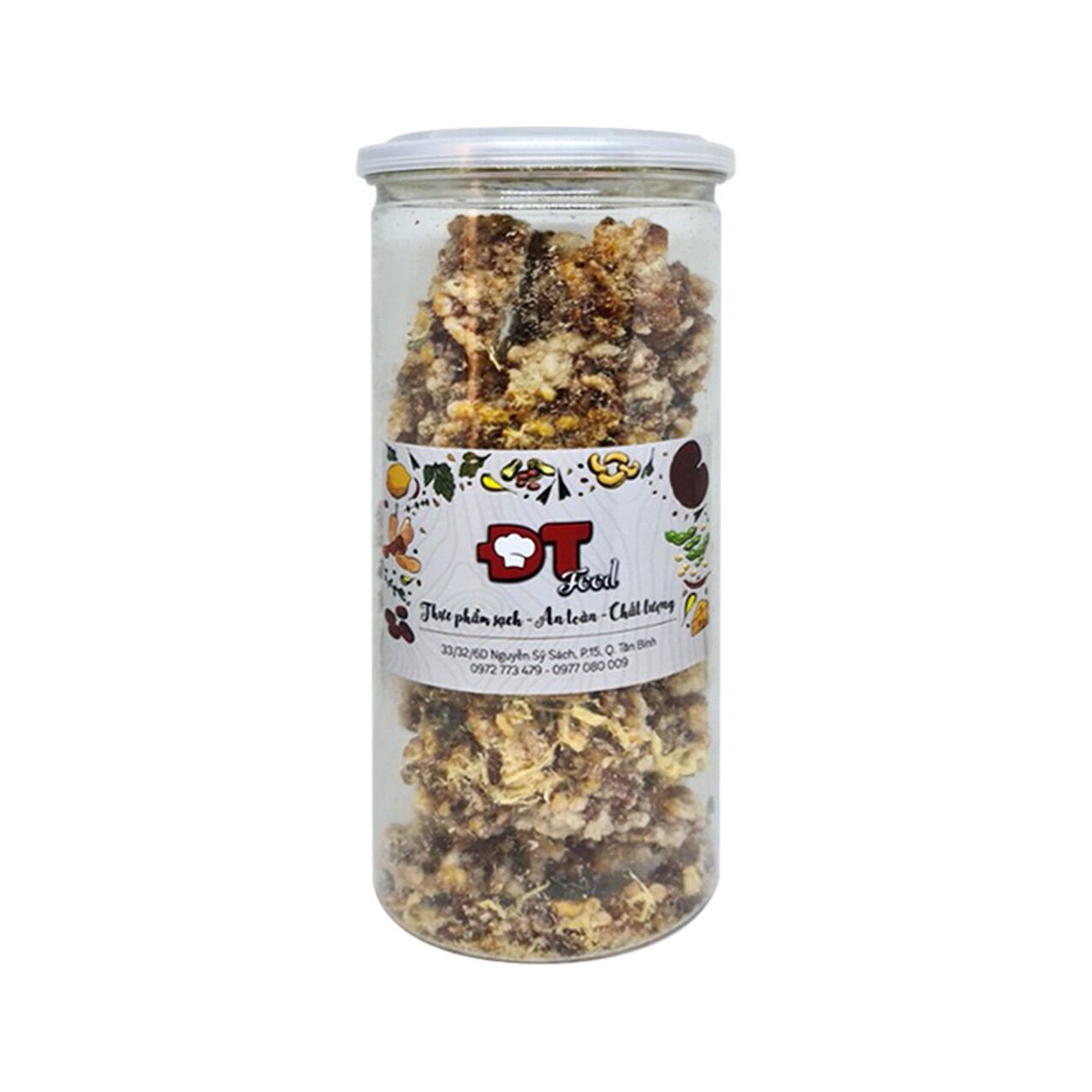Thanh Cơm Cháy Gạo Lức Chà Bông hũ 250g