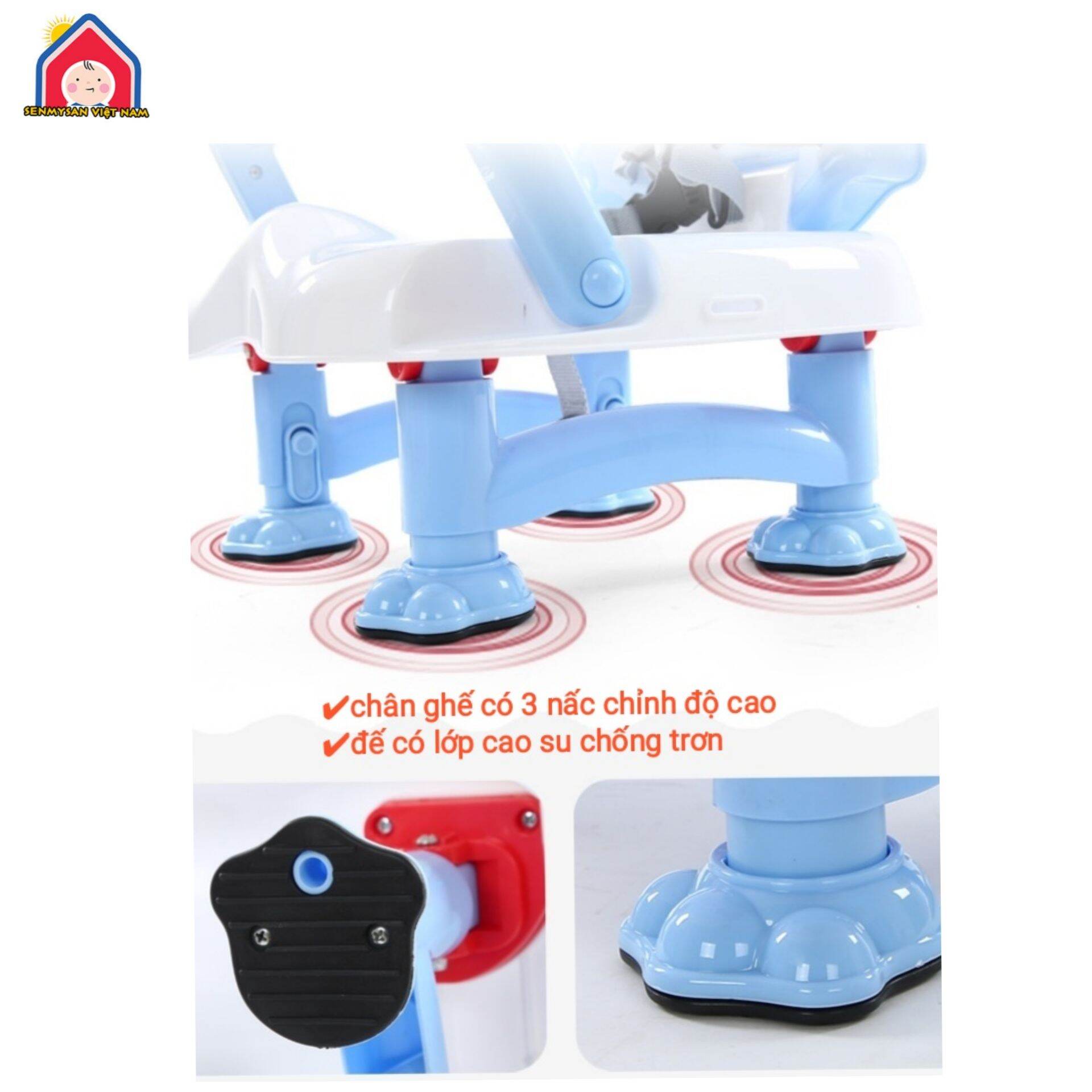Ghế ăn dặm gấp gọn Senmysan G5 cho bé