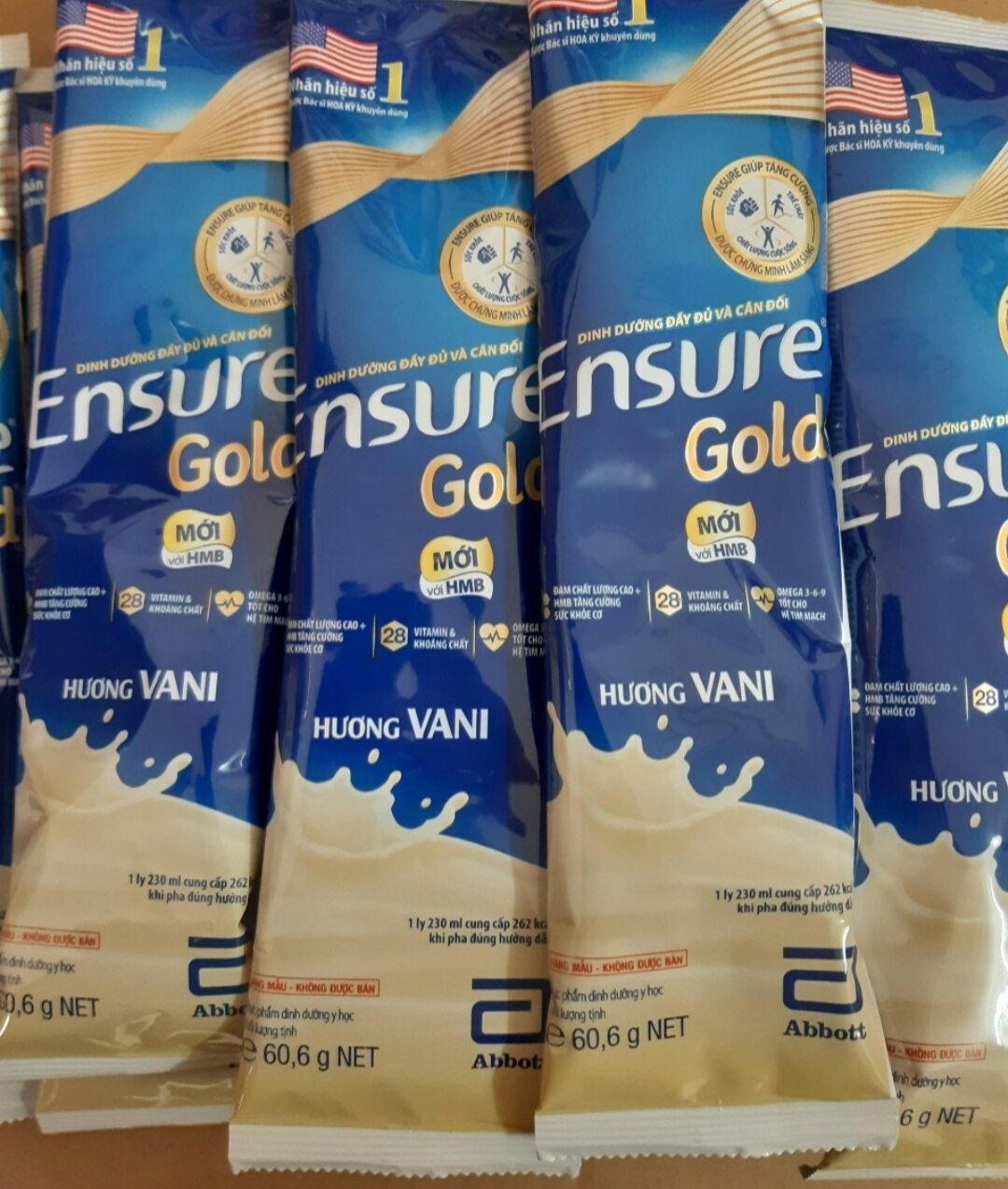 Gói dùng thử sữa Ensure Gold 60,6g