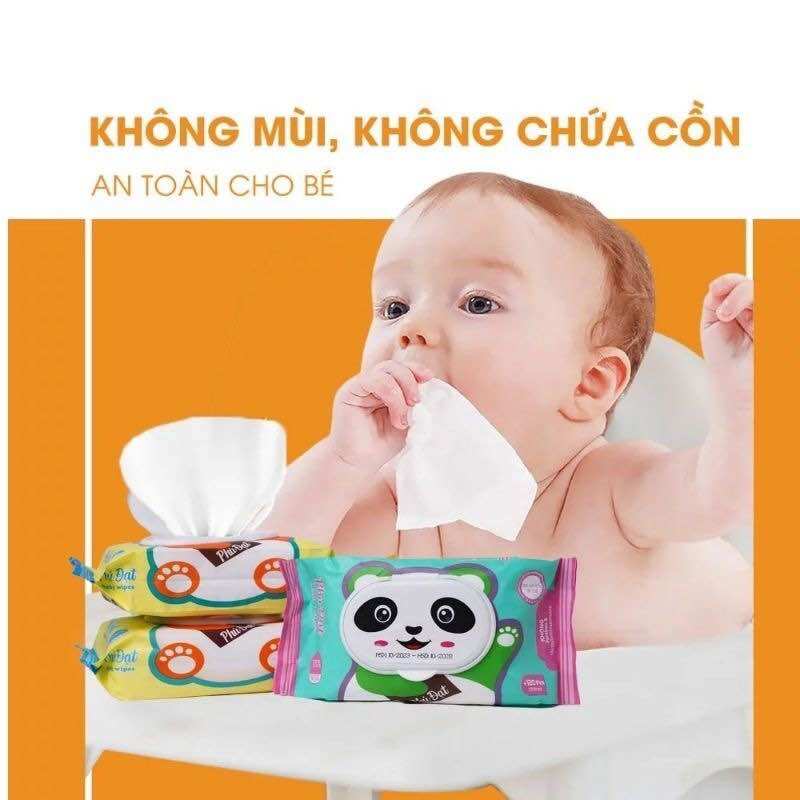Thùng 10 gói khăn ướt gấu dâu Phú Đạt