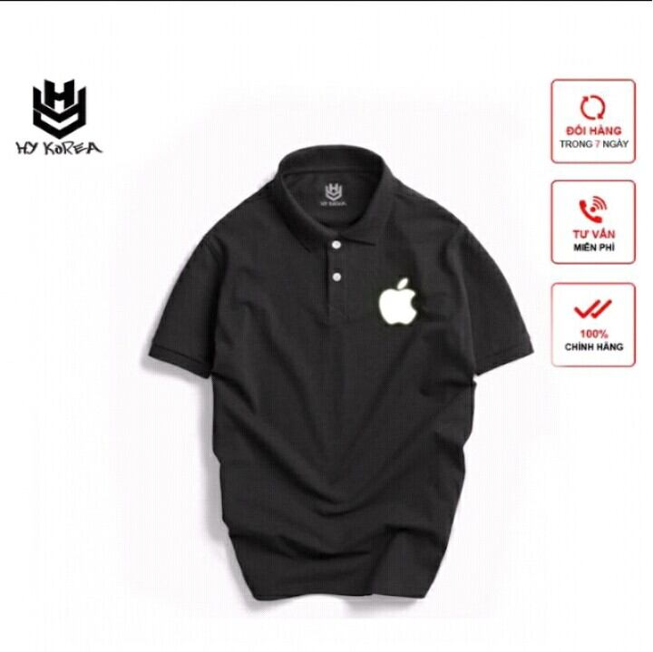 Áo thun polo nam nữ có cổ logo quả táo apple chính hãng Ken-Tshirt, áo polo HY Korea apple quả táo có cổ / áo thun nam nữ hình quả táo / áo thun nam nữ hình quả táo có cổ /áo thun apple