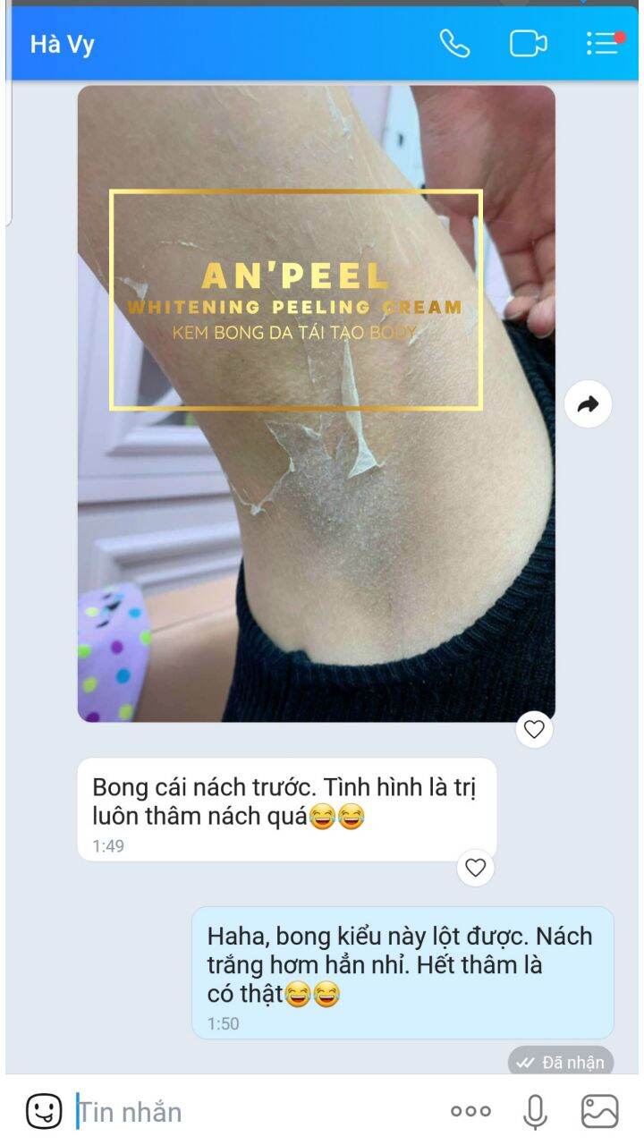 KEM BONG DA TÁI TẠO BODY AN'PEEL
