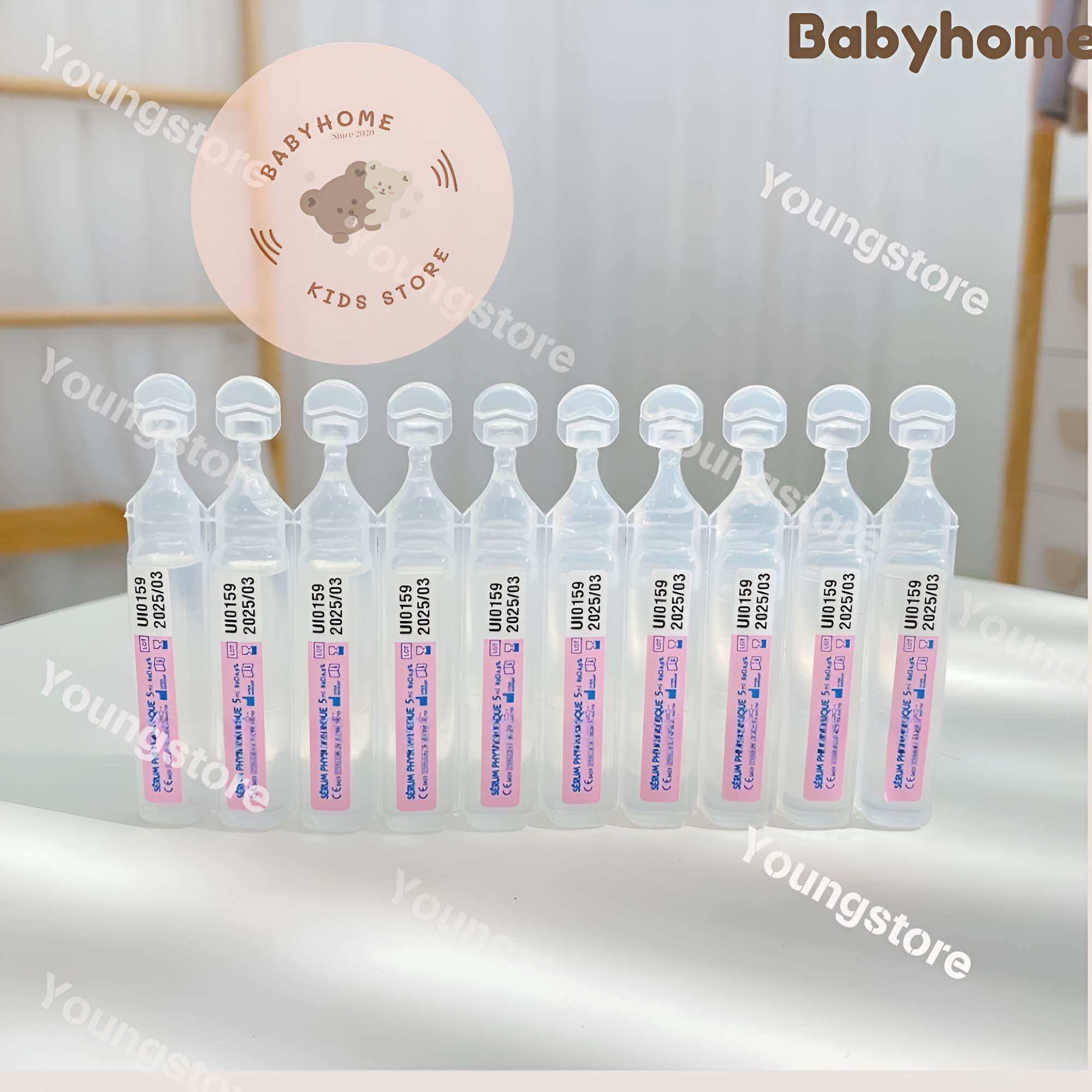Nước muối sinh lý Physiodose Pháp (40 ống)