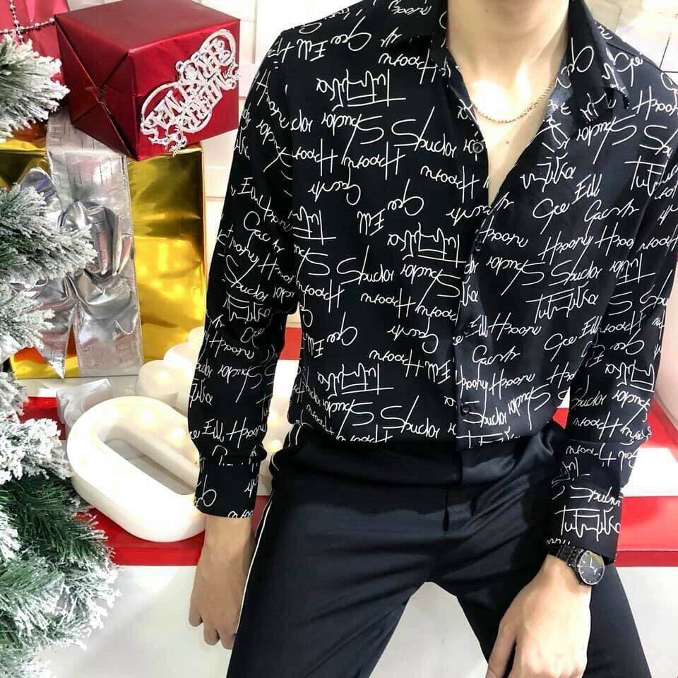 Áo sơ mi nam hoạ tiết thời trang cao cấp