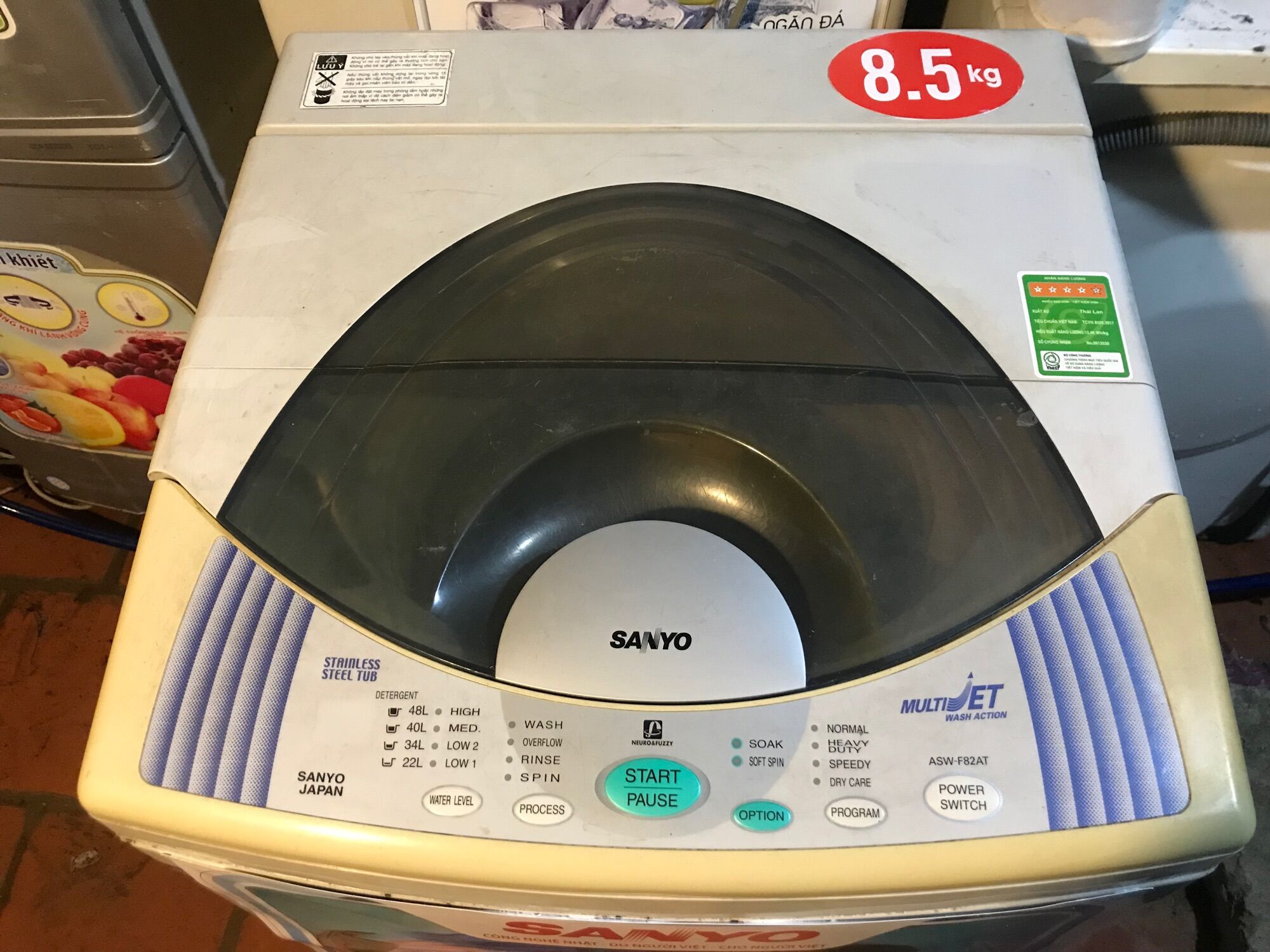 Máy giặt Sanyo 8 kg cũ dùng tốt