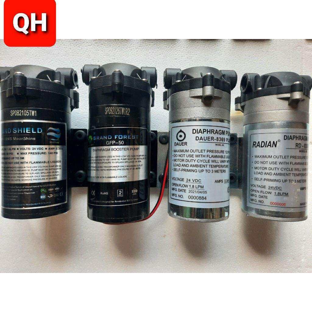 Bơm tăng áp 24v Grand Forest GFP - 50 /1.6LPM VÀ 1.8LPM - Hút đẩy siêu khỏe - dùng cho máy lọc nước RO và dàn phun sương