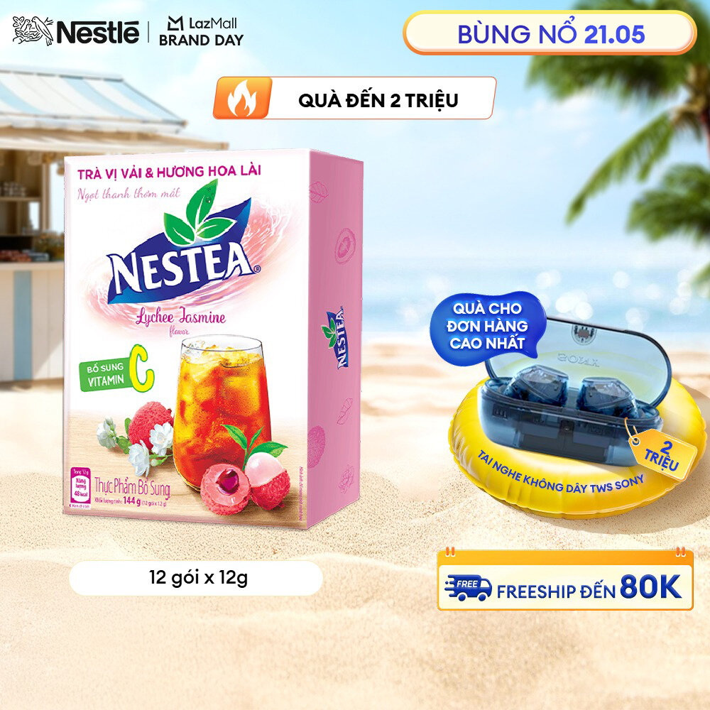 [ƯU ĐÃI THÁNG 5] Trà NESTEA vị Vải  Hương Hoa Lài (1 gói x 1g)