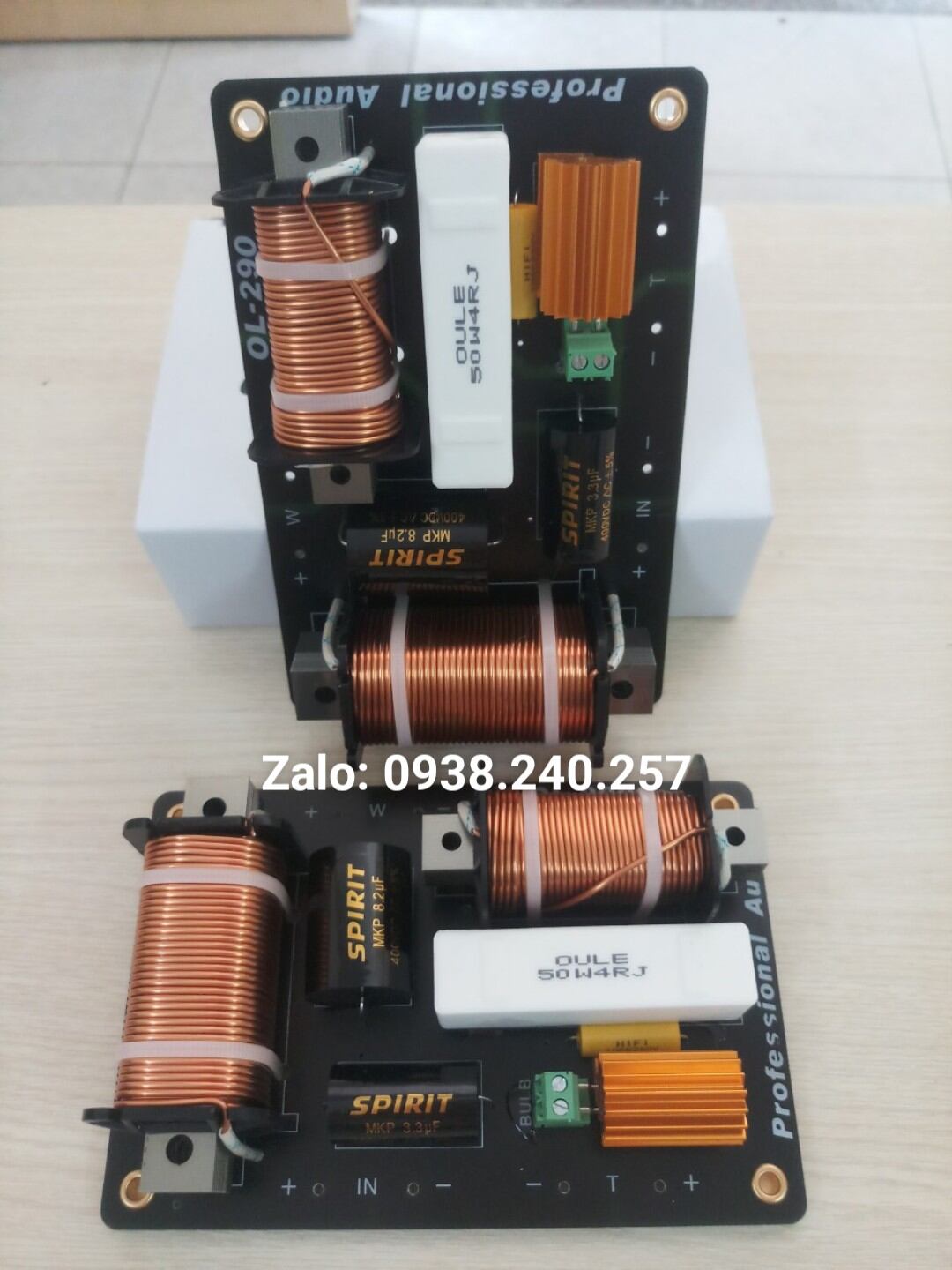 Phân tần full đơn 1 bass+1 treble 2 way ol-290 - mạch phân tần loa- phân tần ol290