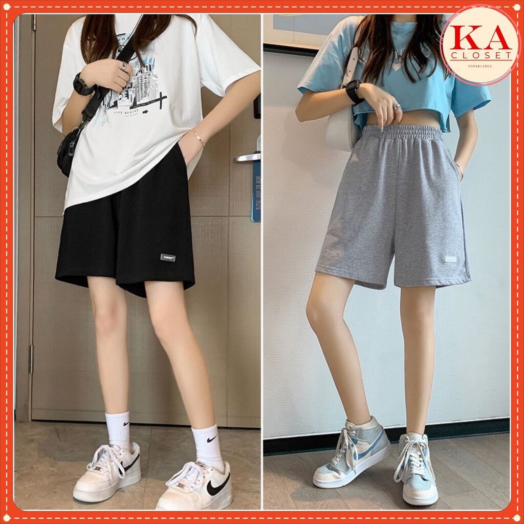 Quần đùi unisex logo pu_ma basic cạp chun co dãn có bigsize 100kg