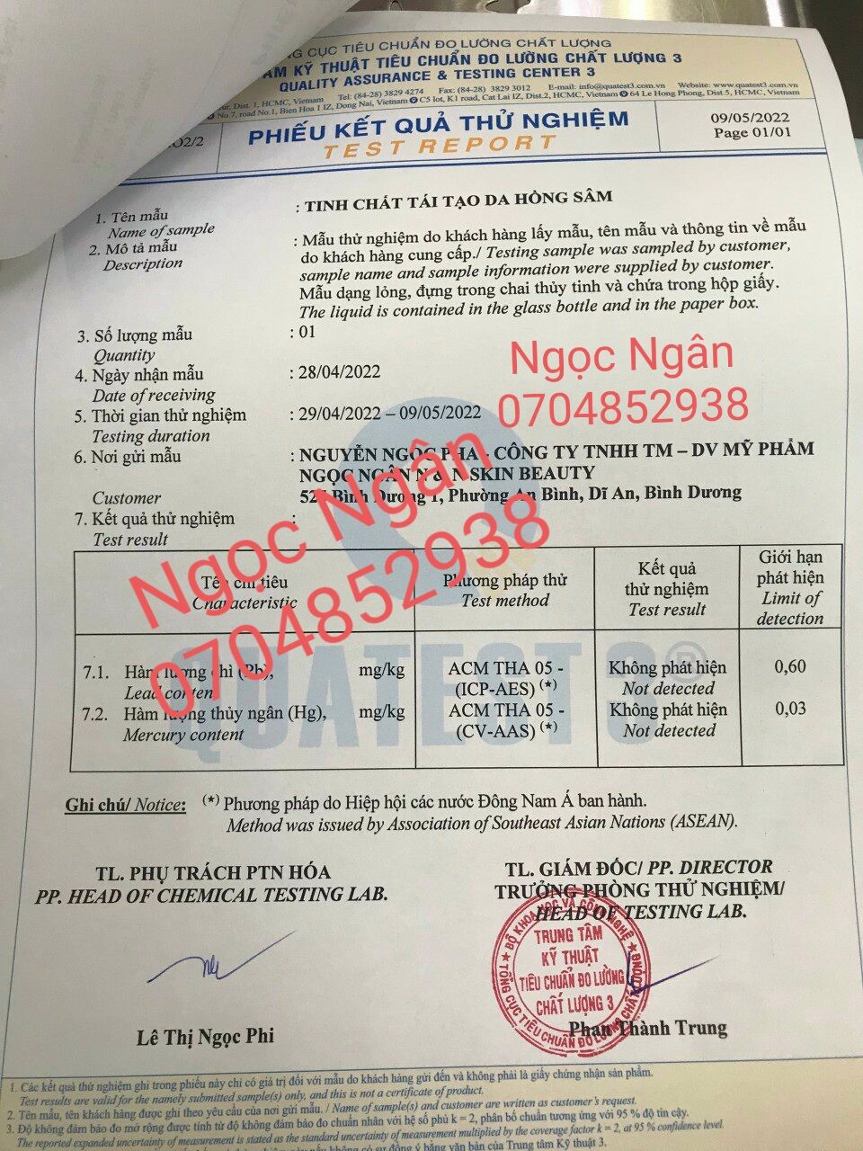 HỒNG SÂM TÁI TẠO DA