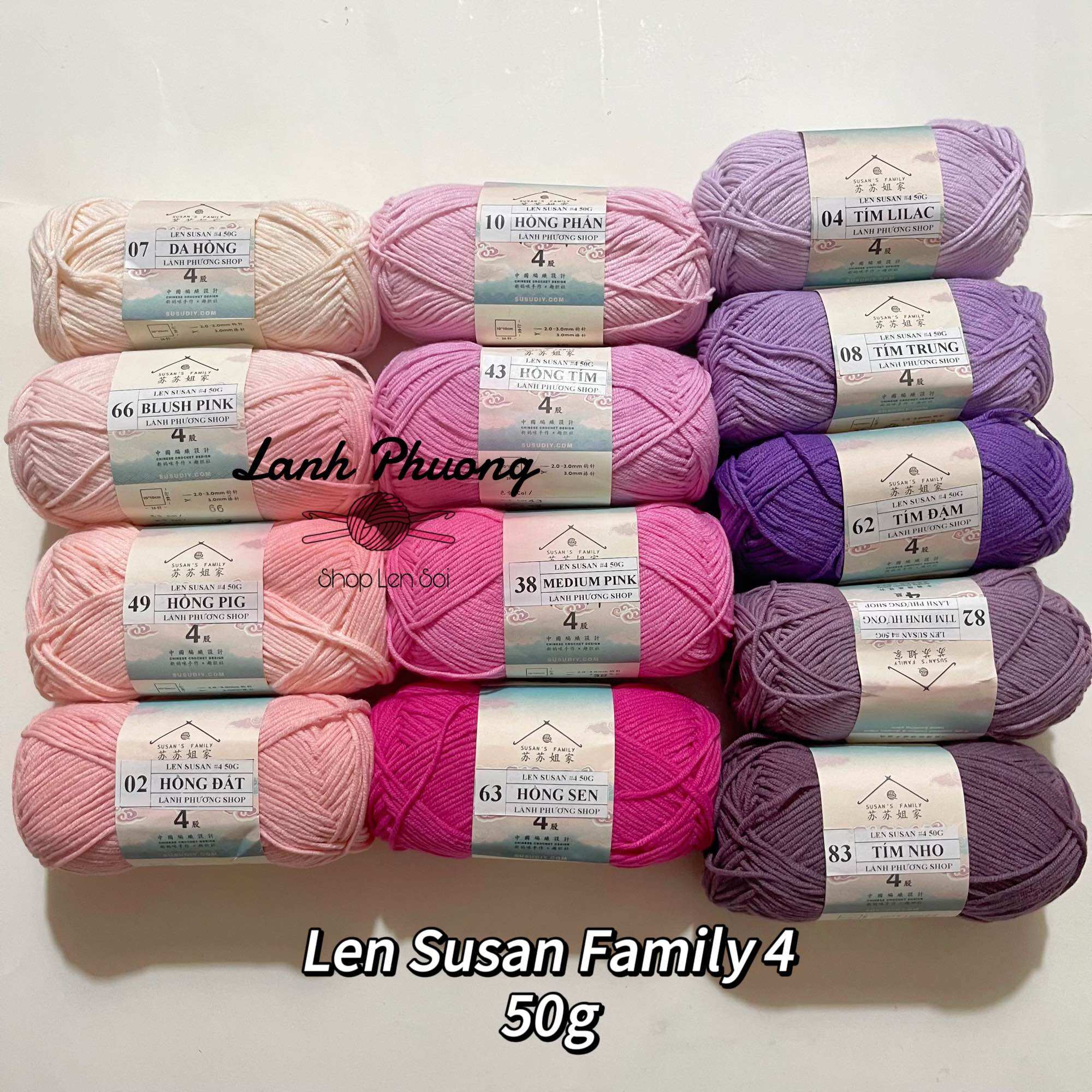 Len Susan Family #4 Cuộn 50gr
