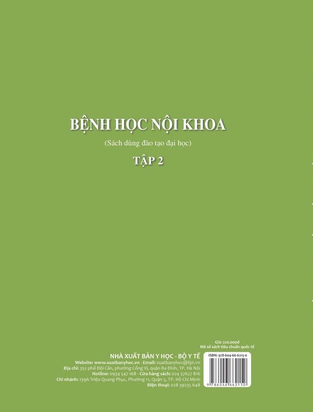 Sách - Bệnh học nội khoa 2023 (Tập 1 + 2 Sách dùng đào tạo đại học)